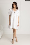WUALAA Women - Mušelínové šaty Silvia / White