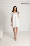 WUALAA Women - Mušelínové šaty Silvia / White