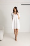 WUALAA Women - Mušelínové šaty Silvia / White