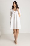 WUALAA Women - Mušelínové šaty Silvia / White