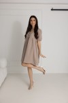 WUALAA Women - Mušelínové šaty Silvia / Mocha