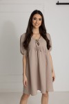 WUALAA Women - Mušelínové šaty Silvia / Mocha