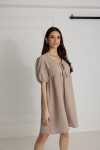 WUALAA Women - Mušelínové šaty Silvia / Mocha
