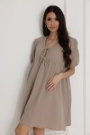 WUALAA Women - Mušelínové šaty Silvia / Mocha