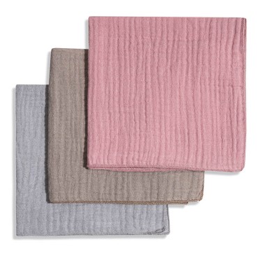 Mušelínové bavlněné ubrousky pleny 30x30 cm 3 ks. - MIX01 | Dolce Sonno