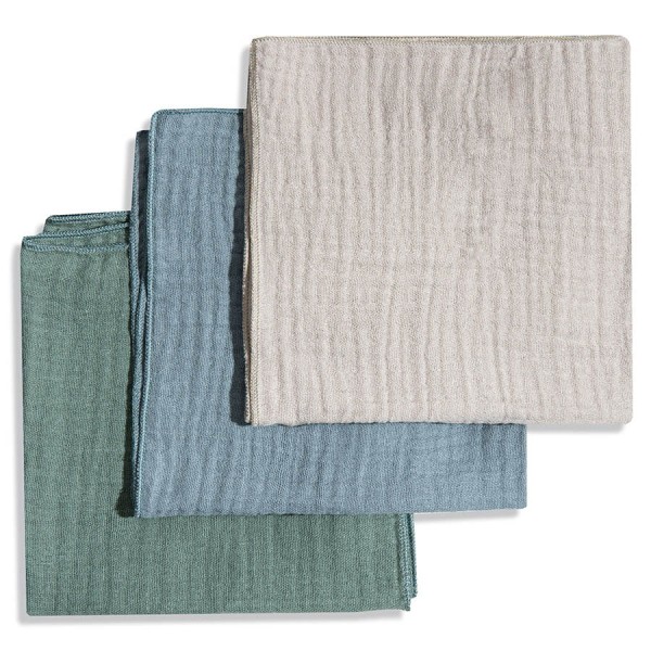 Mušelínové bavlněné ubrousky pleny 30x30 cm 3 ks. - MIX08 | Dolce Sonno