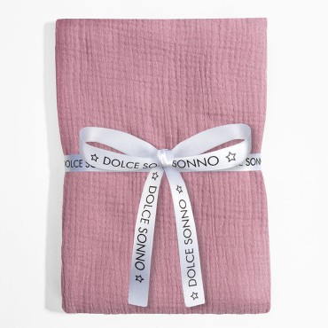 Velká mušelínová plena Zavinovačka Dětská deka 110 cm Fuchsia - Dolce Sonno