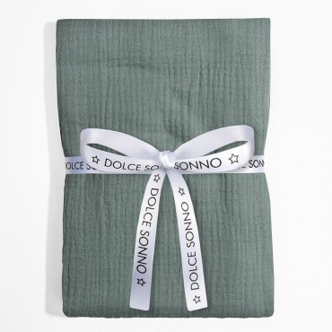 Velká mušelínová plena Zavinovačka Dětská deka 110 cm Laurel Green - Dolce Sonno