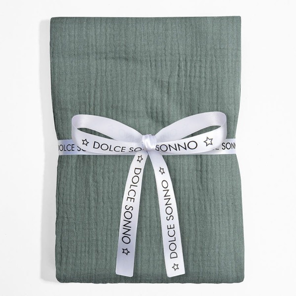 Velká mušelínová plena Zavinovačka Dětská deka 110 cm Laurel Green - Dolce Sonno