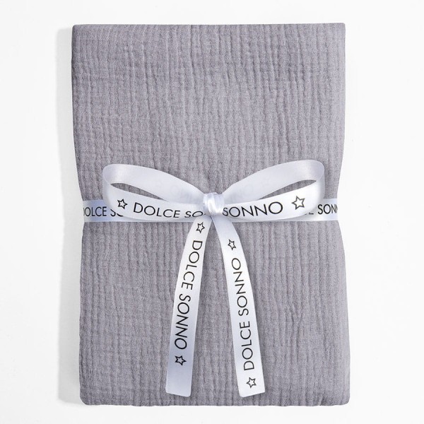 Velká mušelínová plena Zavinovačka Dětská deka 110 cm Grey - Dolce Sonno
