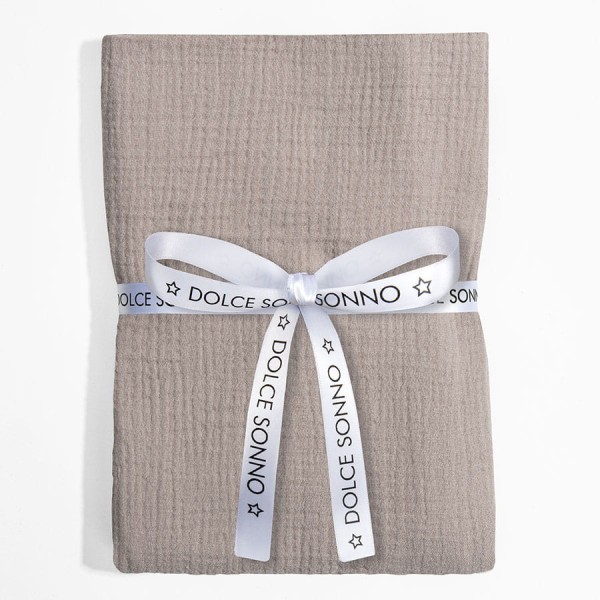 Mušelínová plena Zavinovačka Dětská deka 70x80 cm Dusty Beige - Dolce Sonno