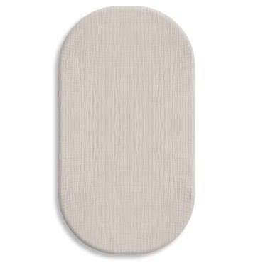 Mušelínové prostěradlo 75 x 35 cm do kolébky, kočárku, košíku Mojžíšova | Beige - Dolce Sonno