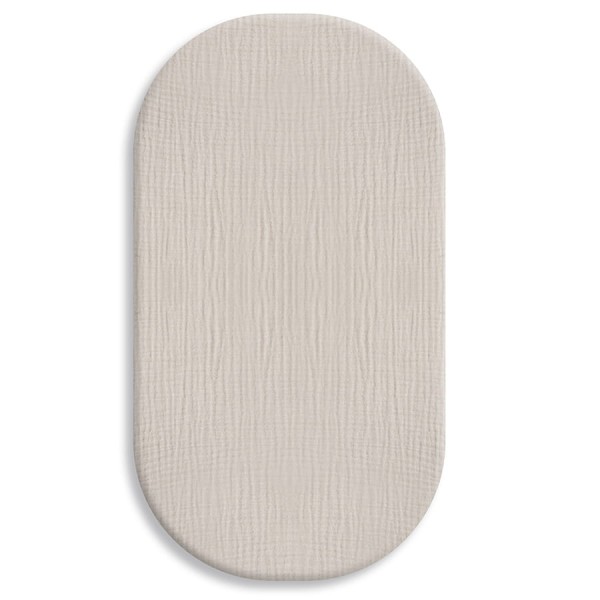 Mušelínové prostěradlo 70 x 35 cm do kolébky, kočárku, košíku Mojžíšova | Beige - Dolce Sonno