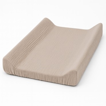 Mušelínový potah na přebalovací podložku s gumičkou Dusty Beige - Dolce Sonno