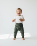 Kojenecké tepláky Basic/ Khaki - Dolce Sonno
