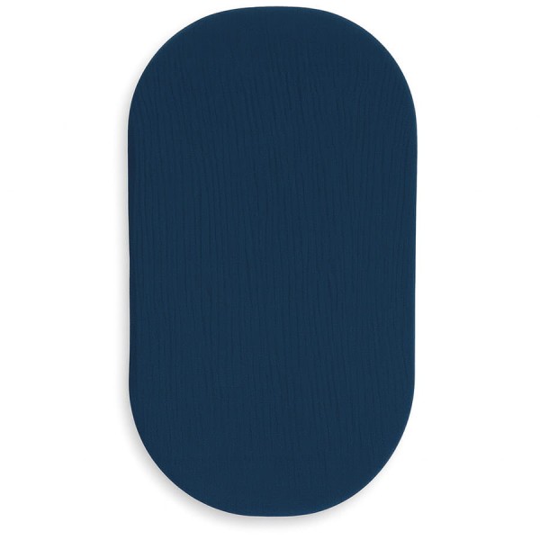Mušelínové prostěradlo 70 x 35 cm do kolébky, kočárku, košíku Mojžíšova | Navy Blue - Dolce Sonno