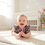 Kojenecké body s bočním zapínáním Grafitová Růže - Dolce Sonno