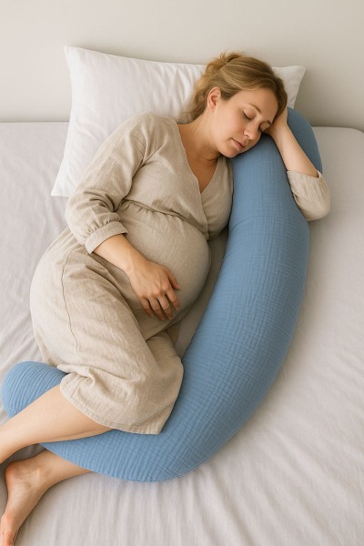 Těhotenské a kojící polštáře z mušelínu Jeasn 240 cm - Dolce Sonno