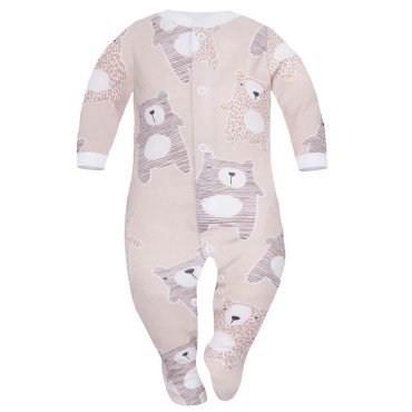Kojenecký overal béžový s motivem medvídka Koala - Dolce Sonno