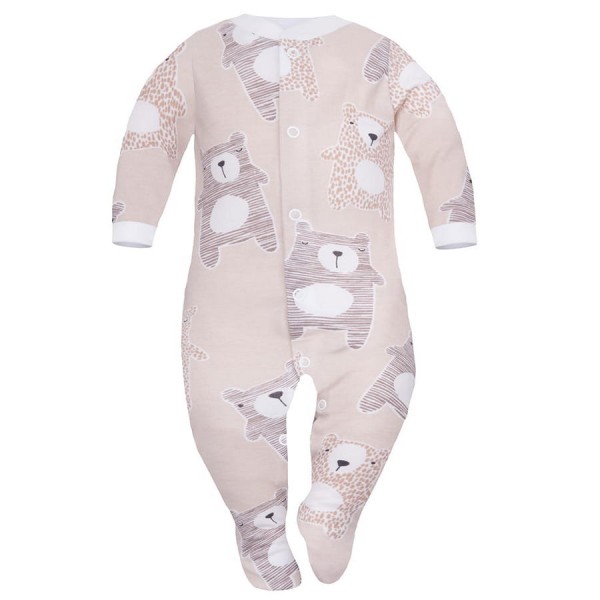 Kojenecký overal béžový s motivem medvídka Koala - Dolce Sonno