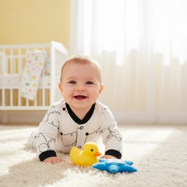 Kojenecký overal černí pejsečci - Dolce Sonno