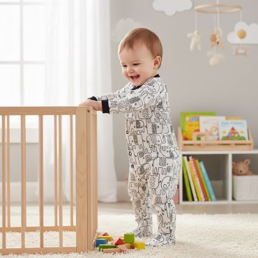 Kojenecký overal černí sloni - Dolce Sonno