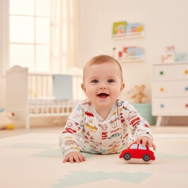 Kojenecký overal barevná autíčka - Dolce Sonno
