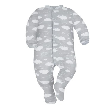 Kojenecký overal šedé obláčky - Dolce Sonno