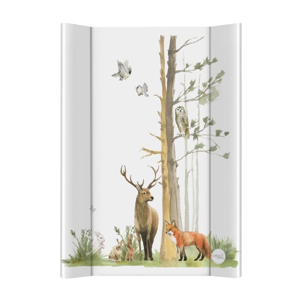 Přebalovací podložka tvrdá malá 70x50 cm Basic Woodland CEBA BABY