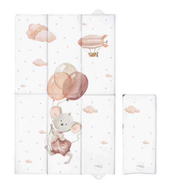 Přebalovací podložka cestovní skládací velká 50x80 cm Basic Mouse CEBA BABY