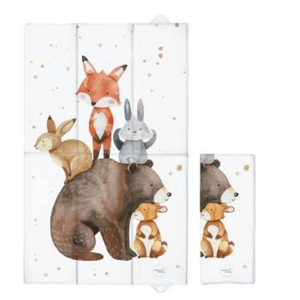 Přebalovací podložka cestovní skládací velká 50x80 cm Basic Forest Friends CEBA BABY