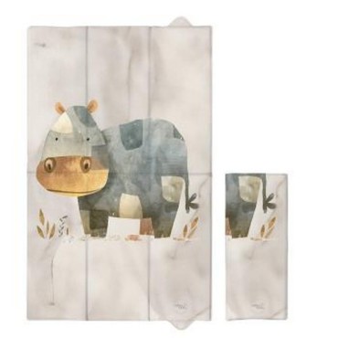 Přebalovací podložka cestovní skládací velká 50x80 cm Basic Cosy Hippo CEBA BABY