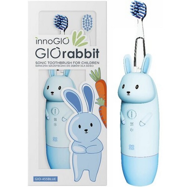 Dětská sonická zubní kartáček Blue GIOrabbit - INNOGIO