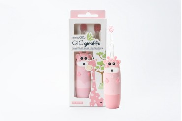 Dětská zubní kartáček Sonická Pink GIOgiraffe - INNOGIO