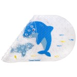 Protiskluzová koupelnová podložka 69 x 38 cm Love&Sea modrá | Canpol