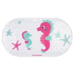 Protiskluzová koupelnová podložka 69x38 cm Love&Sea růžová | Canpol