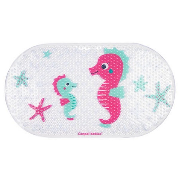 Protiskluzová koupelnová podložka 69x38 cm Love&Sea růžová | Canpol