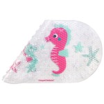 Protiskluzová koupelnová podložka 69x38 cm Love&Sea růžová | Canpol