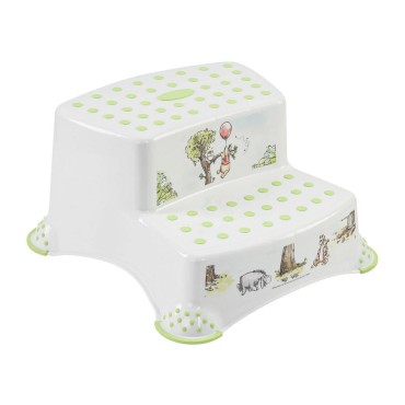 Dvoustupňová protiskluzová stolička pro děti Medvídek Pú  - Keeeper