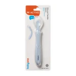 Flexibilní silikonová lžička – modrá | Babyono 785-01