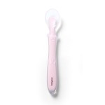 Flexibilní silikonová lžička – růžová | Babyono 785-03