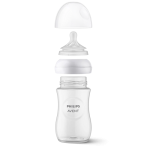Startovací sada 4 ks lahví Responsive Natural + kartáček a dudlík 0-6 měsíců | Avent