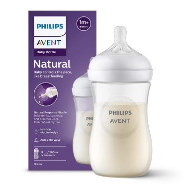 Kojenecká láhev Philips Avent Natural Responsive  260 ml s dudlíkem 1m+ | SCY903/01