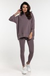 Dámská mikina oversize s 3/4 rukávy Simple/ Moor - Dolce Sonno