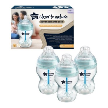 Kojenecká láhev Closer to Nature anti-colic 3x260ml | Tommee Tippee