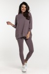 Dámská mikina oversize s 3/4 rukávy Simple/ Moor - Dolce Sonno