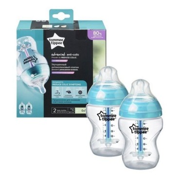 Tommee Tippee Anti-Colic Plus Advanced 260 ml (2 ks) – bezpečné a pohodlné krmení