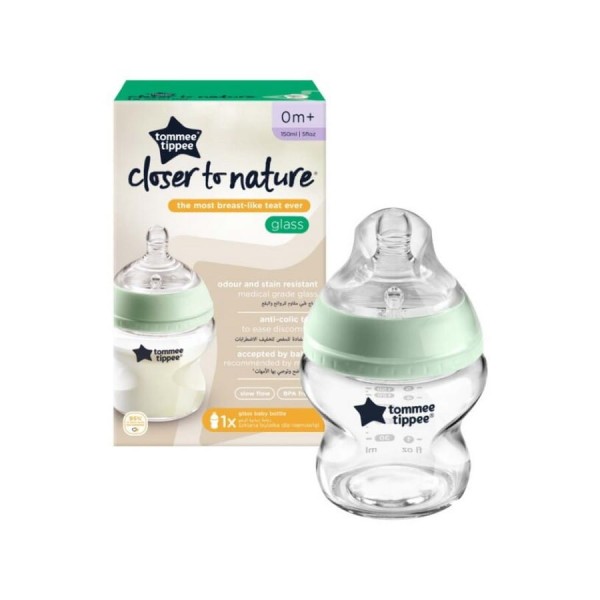 Tommee Tippee Skleněná láhev na krmení 150 ml 0m+