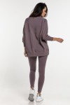 Dámská mikina oversize s 3/4 rukávy Simple/ Moor - Dolce Sonno