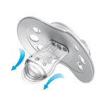 Dvě silikonové dudlíky Salt&Pepper Lovi